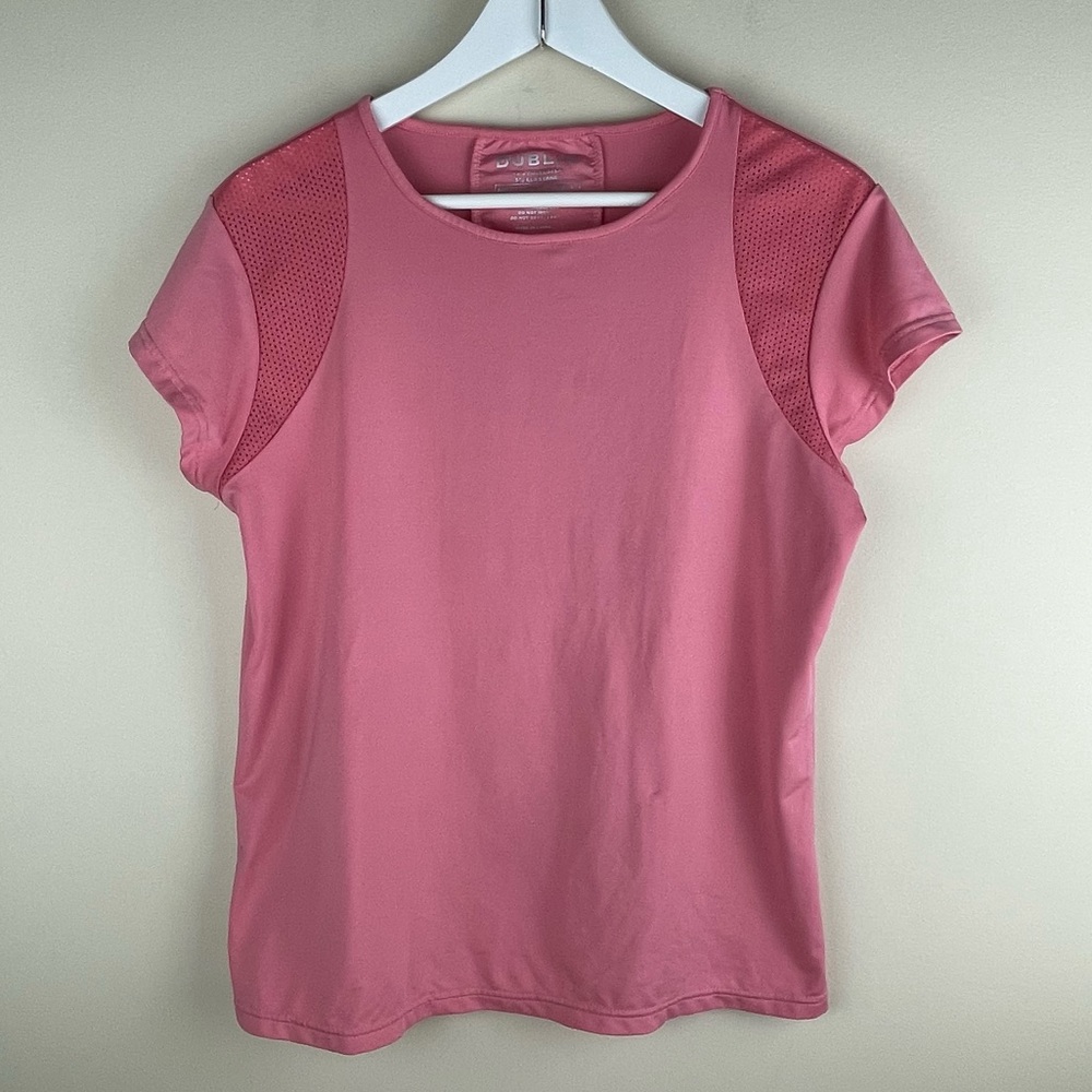 Dublin Equestrian Short Sleeve Tech Top Riding Coral